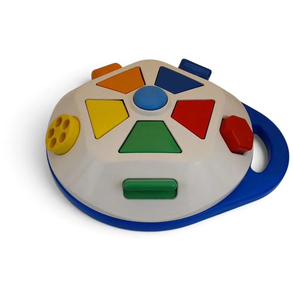 Little Tikes Vtg 90s Baby Pop up Spinning Carousel Activity Toy Sounds Animals